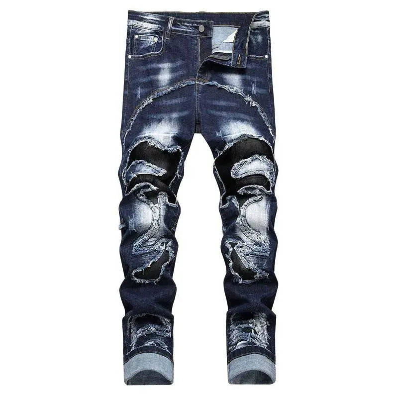custom ripped denim jeans - pluto essentials 