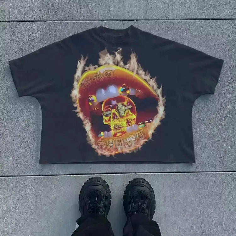 y2k "SAINT" t-shirt - pluto essentials 