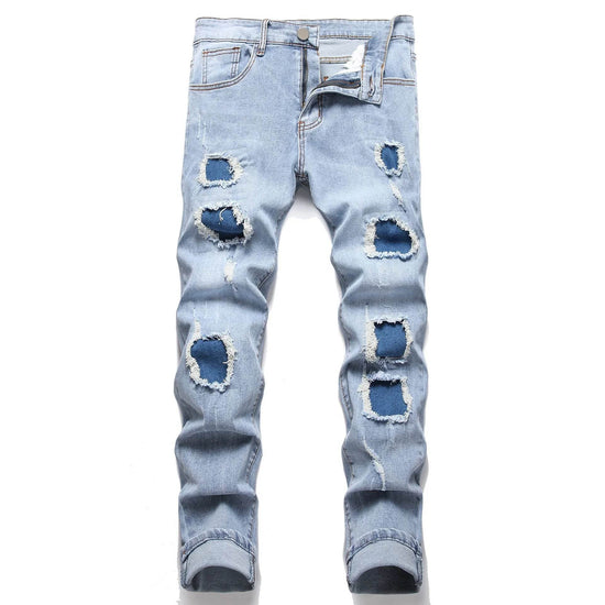 Denim American Slim Fit ripped jeans - pluto essentials 