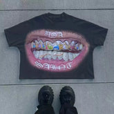 y2k "SAINT" t-shirt - pluto essentials 