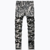 Graffiti Print Jeans - pluto essentials 