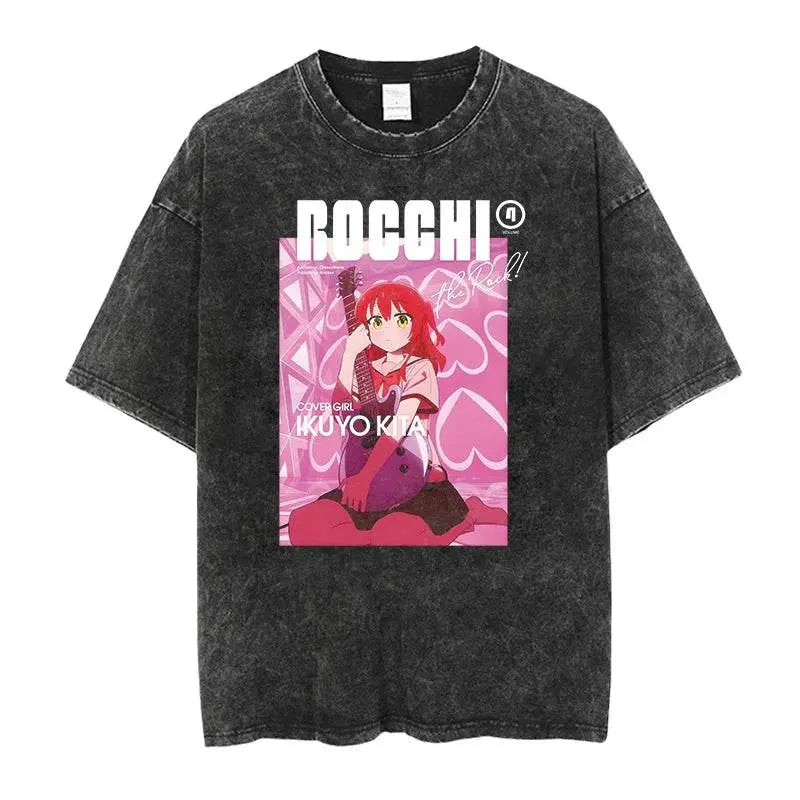 Anime Bocchi custom t-shirt - pluto essentials 