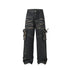 Real Shot American Street High Street Personality Denim Trousers - pluto essentials 