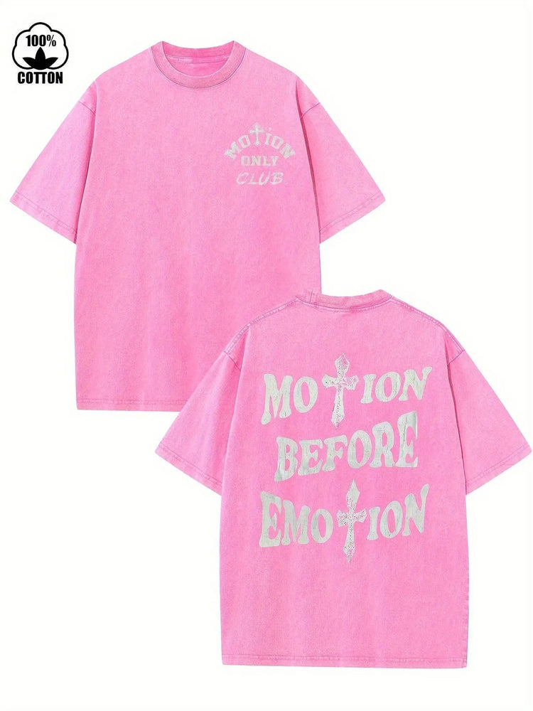 motion before emotion custom t-shirt - pluto essentials 