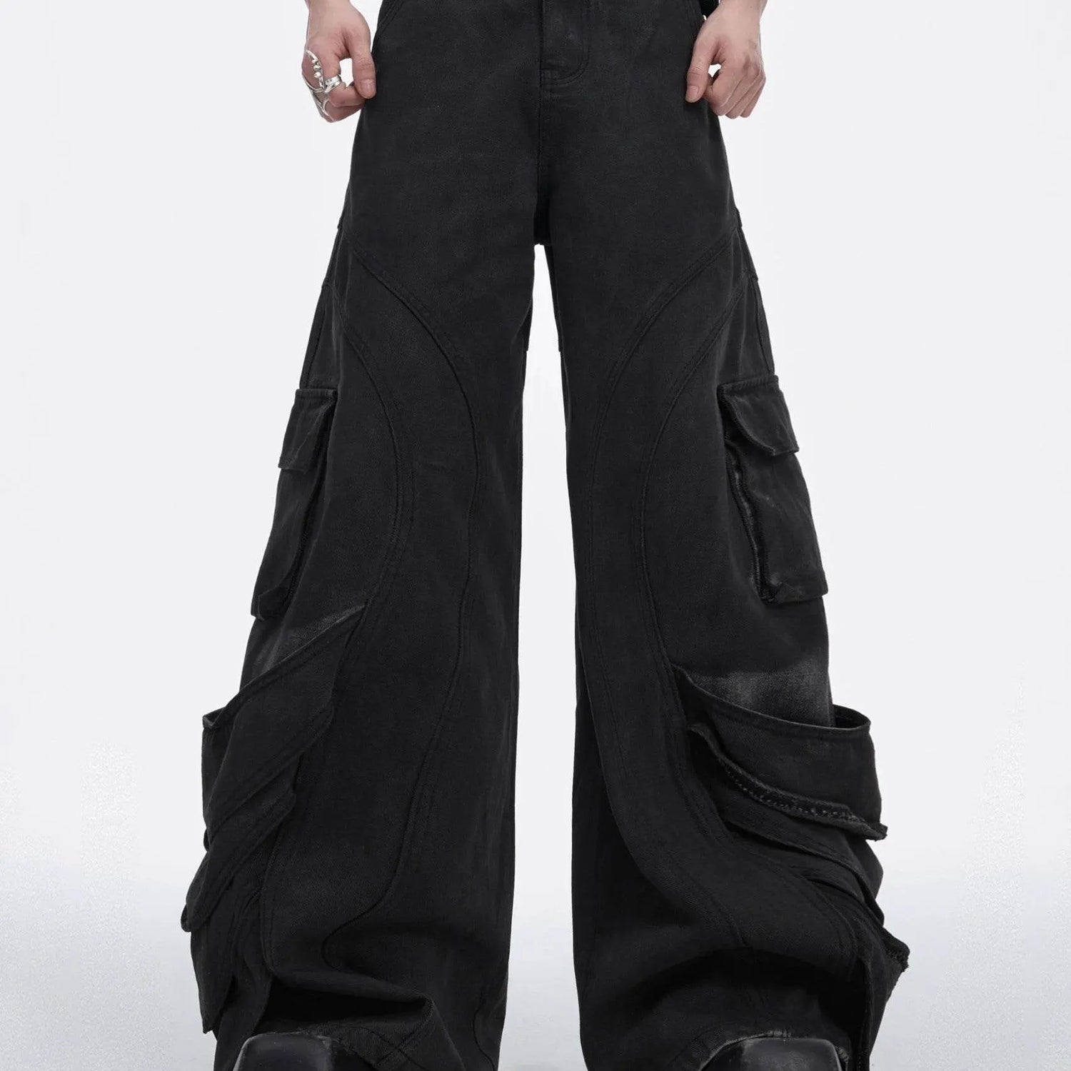 Loose Wide-leg Overalls Men - pluto essentials 