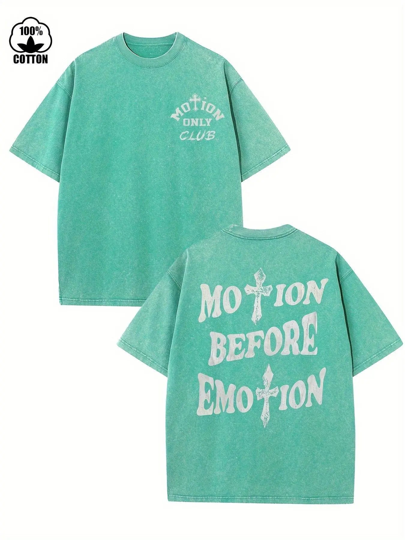 motion before emotion custom t-shirt - pluto essentials 