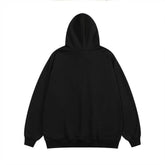 Foam Letter Printed Hoodie Men - pluto essentials 