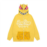 Masked Zipper Hooded Sweater For Men - pluto essentials 
