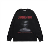 Fashion Printed Loose Sweatshirt Men - pluto essentials 