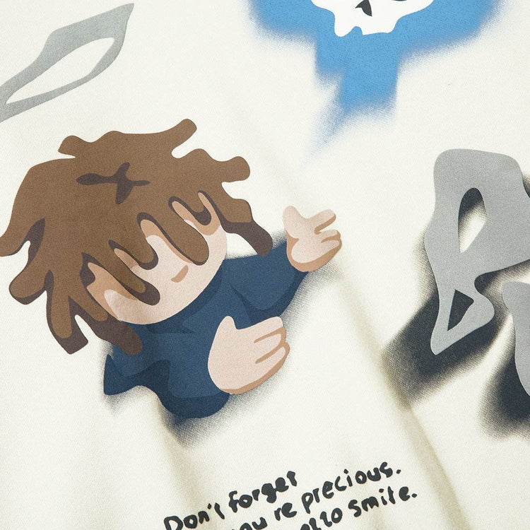 Fashion Cartoon Printed Hoodie Men - pluto essentials 