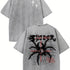 Retro Harajuku Street Spider Double-sided t-shirt - pluto essentials 