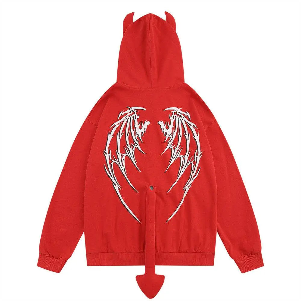 Fashion Horn Hoodie Coat Men - pluto essentials 