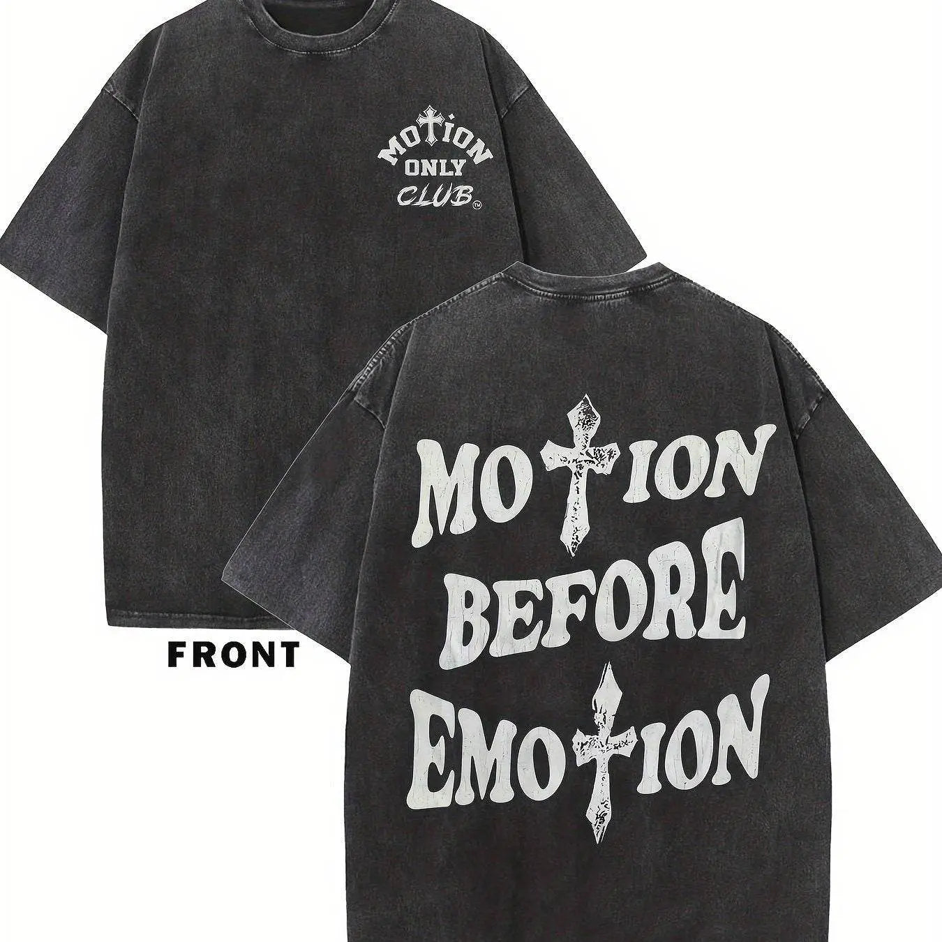 motion before emotion custom t-shirt - pluto essentials 