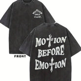 motion before emotion custom t-shirt - pluto essentials 