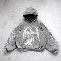 Hooded Printed Hip Hop Y2g Streetwear Sweatshirt - pluto essentials 