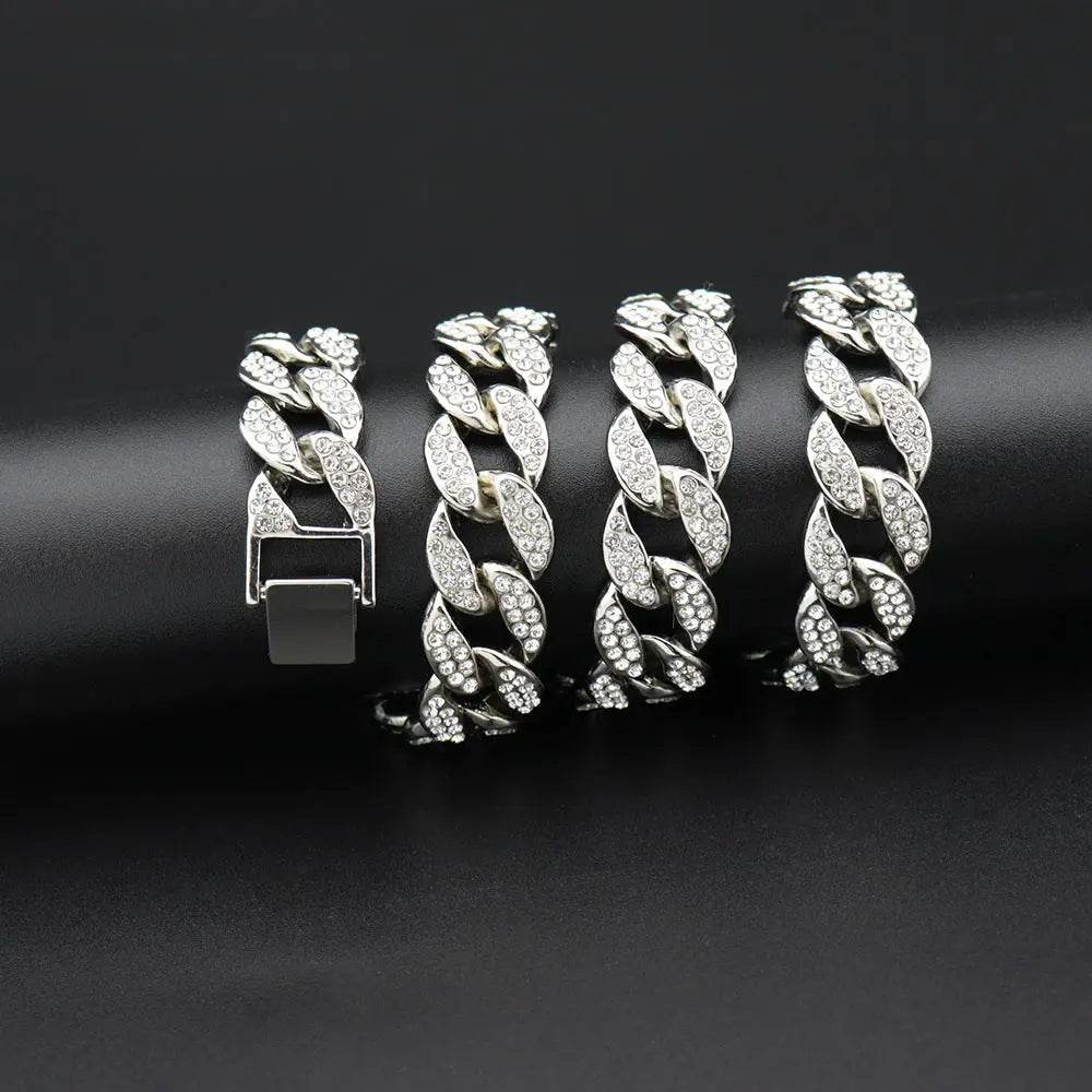 Hip Hop Miami 15mm Cuban Chain Men And Women - pluto essentials 