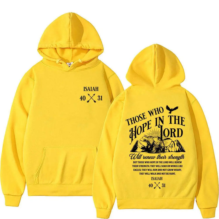 Christian Jesus Letters Print Hoodies Men Women&