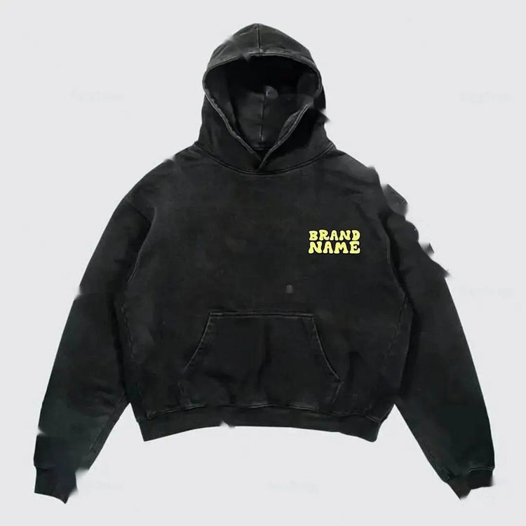 Letter Streetwear Hoodie Sweatshirt High Street Hoodie - pluto essentials 