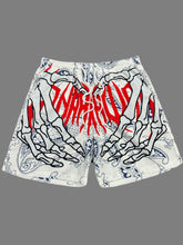 skeleton hand custom shorts - pluto essentials 