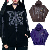 Oversized Glitter Rhinestone Hoodie Women&