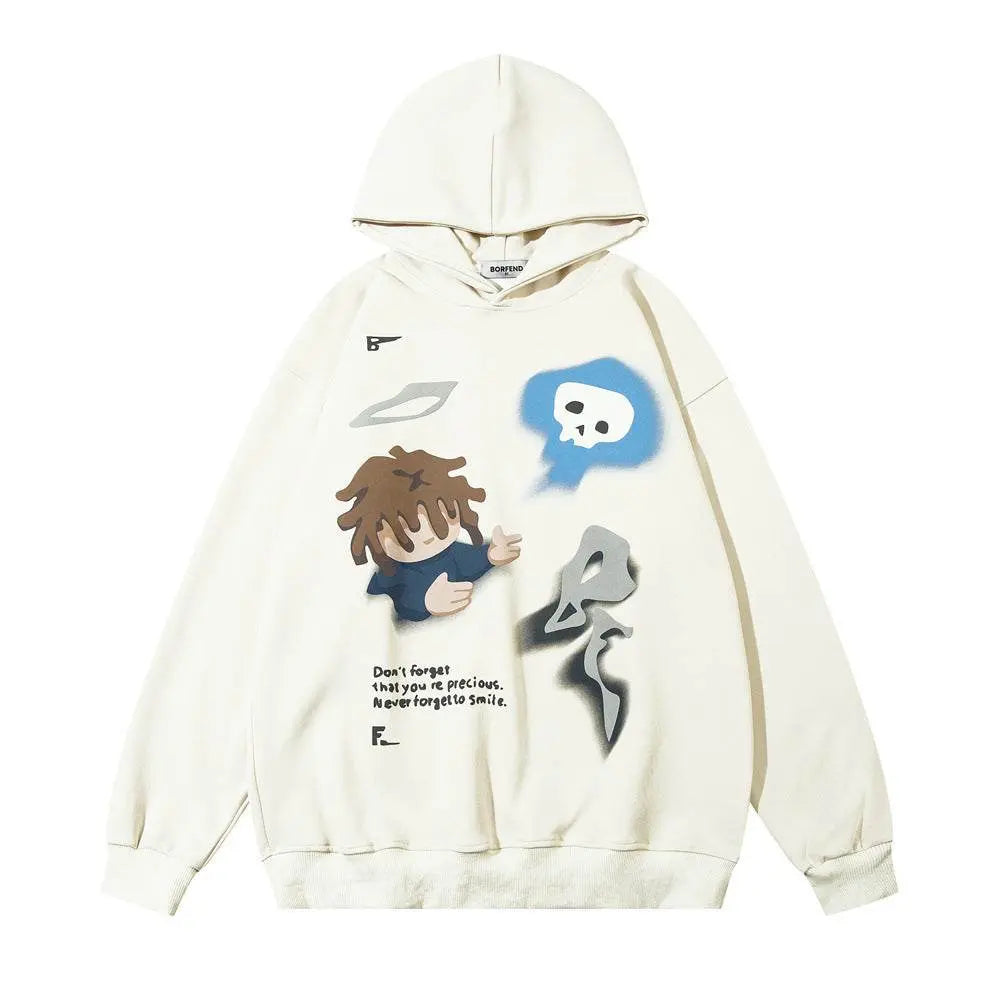 Fashion Cartoon Printed Hoodie Men - pluto essentials 