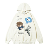 Fashion Cartoon Printed Hoodie Men - pluto essentials 