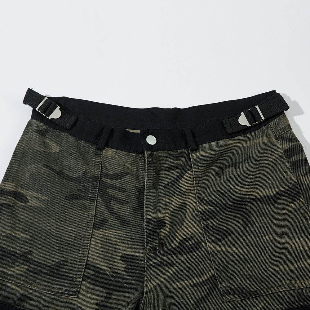 Heavy Industry Camouflage Workwear Men Trousers Stitching - pluto essentials 