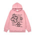 English Letters Printed Hoodie Men - pluto essentials 