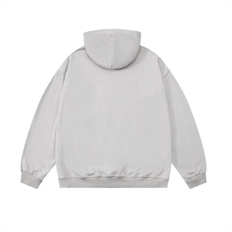 English Letters Printed Hoodie Men - pluto essentials 