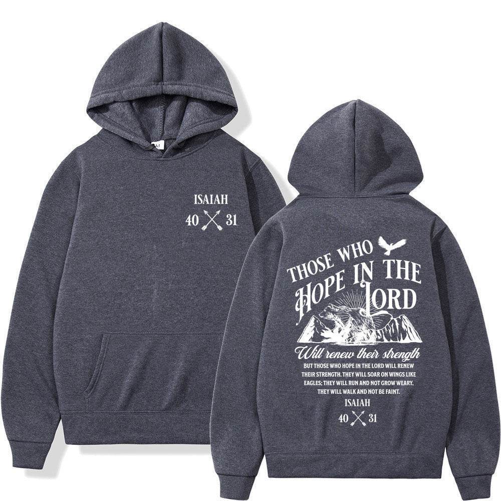 Christian Jesus Letters Print Hoodies Men Women&
