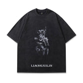 Men Women Streetwear Hip Hop Oversized T Shirt Funny Doberma - pluto essentials 