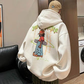 American Hiphop Heavy Sweater For Boys Autumn And Winter Fleece-lined - pluto essentials 