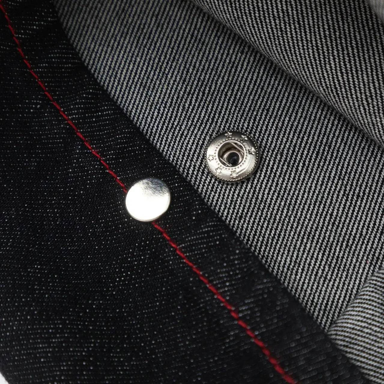 American Street Fashion High Street Personality Stitching Loose All-match Denim Trousers - pluto essentials 