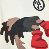 Cartoon Printed Crew Neck Sweatshirt Men - pluto essentials 