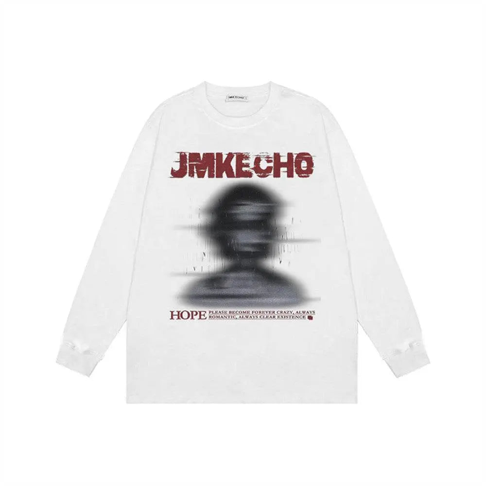 Fashion Printed Loose Sweatshirt Men - pluto essentials 