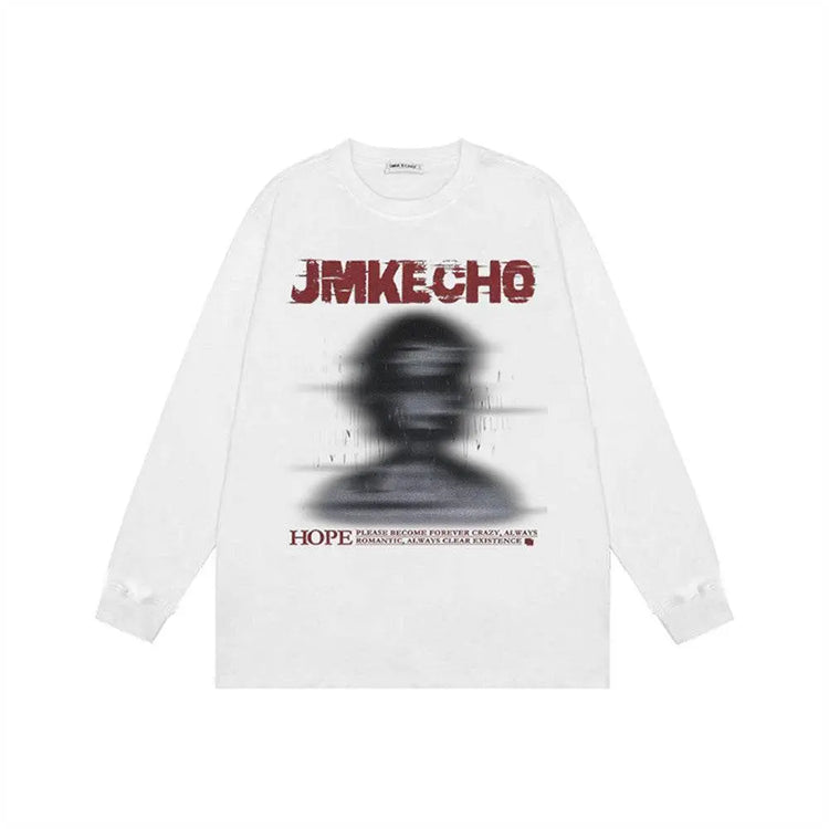 Fashion Printed Loose Sweatshirt Men - pluto essentials 