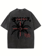 Retro Harajuku Street Spider Double-sided t-shirt - pluto essentials 