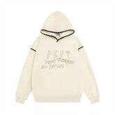 Embroidered Lace Hooded Sweater For Men - pluto essentials 