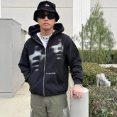 Men Women Y2K Clothing Zip Hoodie Fashion - pluto essentials 