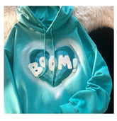 vintage bubble lettered hoodie - pluto essentials 