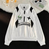 American Retro Printed Sweater For Men - pluto essentials 