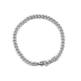 Stainless Steel Bracelet Hip Hop Men And Women Simple - pluto essentials 