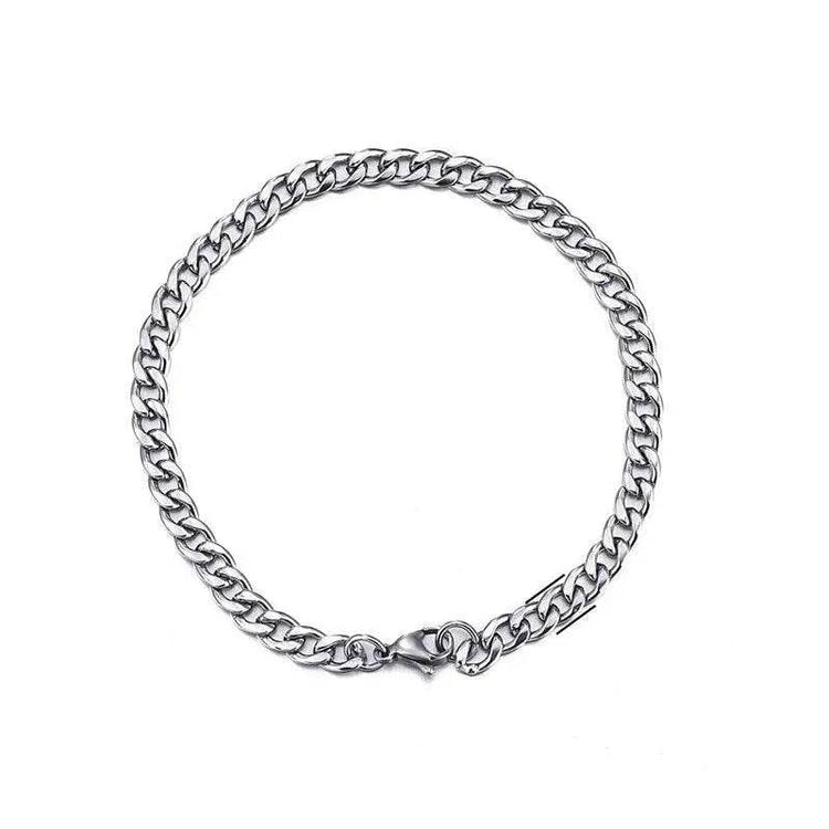 Stainless Steel Bracelet Hip Hop Men And Women Simple - pluto essentials 