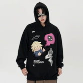Fashion Cartoon Printed Hoodie Men - pluto essentials 