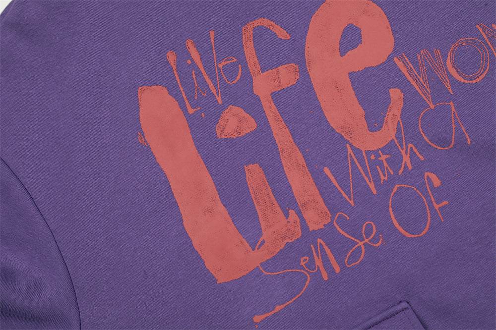 Fashion Graffiti Letters Printed Hoodie Men - pluto essentials 