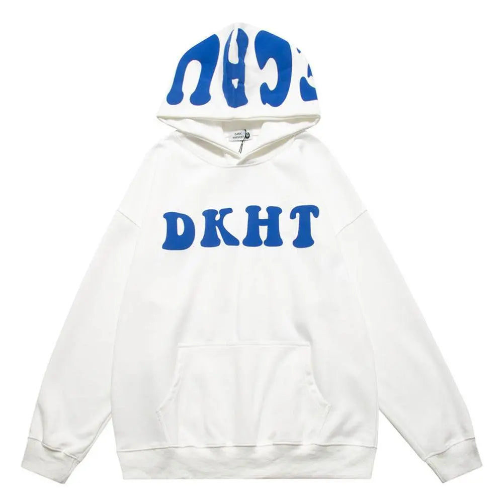Letter Printed Hoodie Pullover Men - pluto essentials 