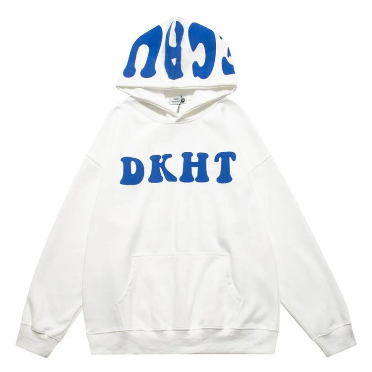 Letter Printed Hoodie Pullover Men - pluto essentials 
