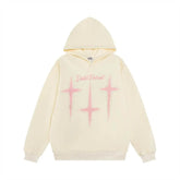 Printed Rhinestones Hooded Sweater For Men - pluto essentials 