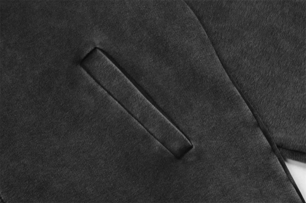 Washed Old Hooded Jacket For Men - pluto essentials 