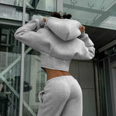 Zipper Hoodie Cardigan Y2K Ins Fashion Street Long Sleeve Corset Jacket Women Clothing - pluto essentials 